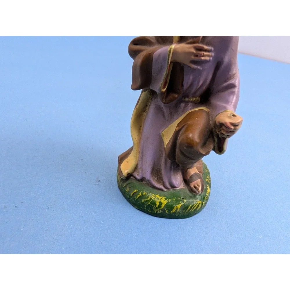 Vintage Paper Mache Made in Italy Nativity Figure 4.5